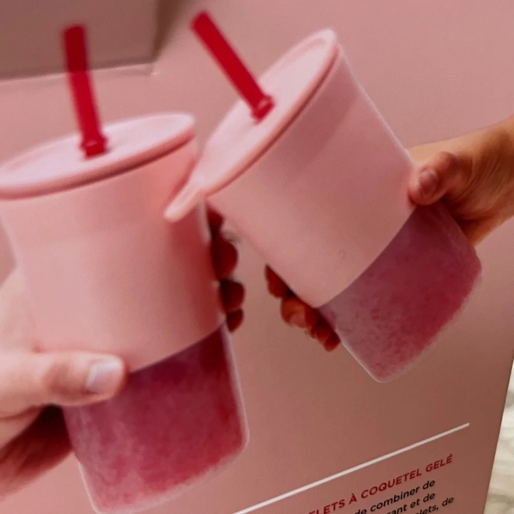 Rabbit Pink Frozen Cocktail Tumblers - Set of 2